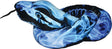 Blue Flames Snake Stuffed Animal - 54"
