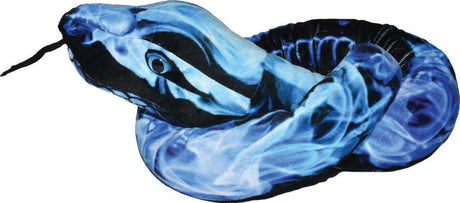Blue Flames Snake Stuffed Animal - 54"
