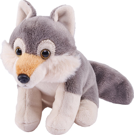 Pocketkins Eco Wolf Stuffed Animal - 5"