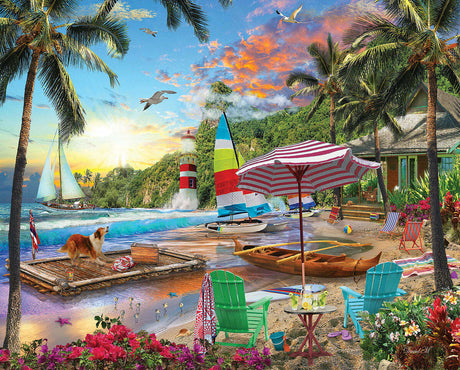 Beach Holiday - 500 Piece - White Mountain Puzzles